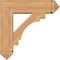 Ekena Millwork Merced Arts and Crafts Smooth Bracket w/ Offset Brace, Western Red Cedar, 7 1/2"W x 26"D x 26"H BKT0806X26X26MRC03SWR - alternate 4